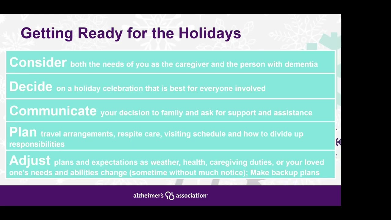 Понимание болезни Альцгеймера: как пережить праздники