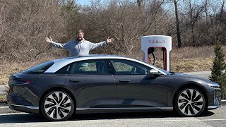 I Charge A CCS Electric Car On A Tesla Supercharger For The First Time! Magic Dock & The Limitations