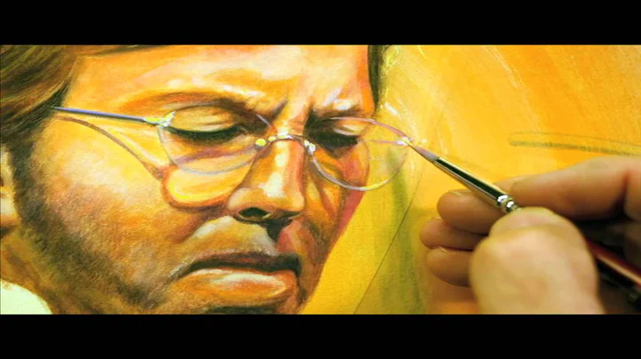 Eric Clapton - "La Fille auBouquet" Painting Monta...