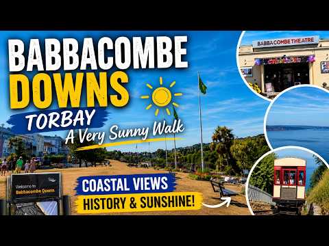 Babbacombe Downs Walk | Cliff Railway, Stunning Torbay Views, WW2 Pillboxes & Babbacombe Theatre ☀️