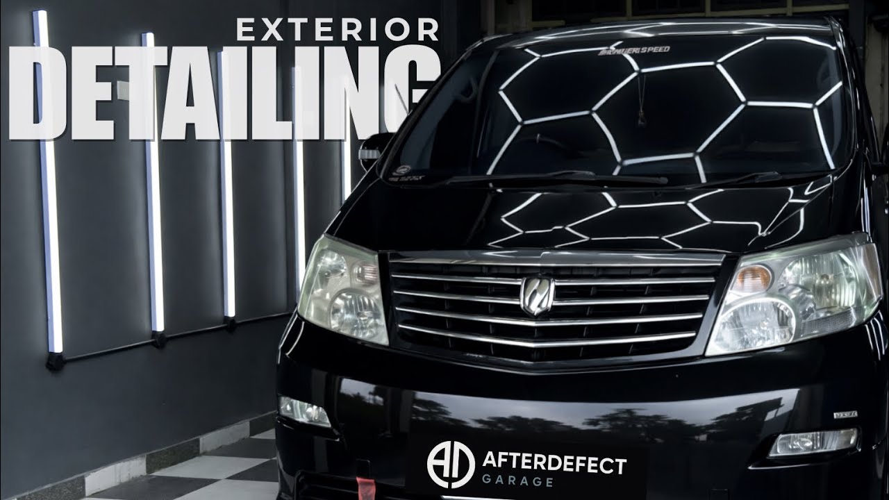 30 Jam Detailing Toyota Alphard - Poles Mobil Hitam Penuh Oksidasi