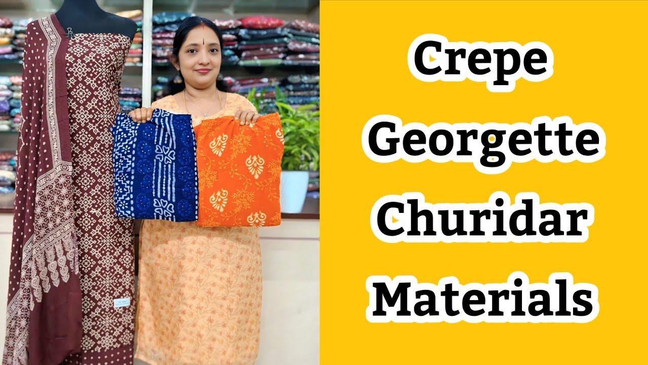 Crepe Georgette | Batik print | Salwar suits 