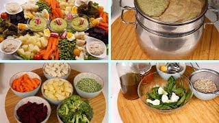 سلطة الخضر بطريقة سهلة  للعائلة او ضيوف الغفلة كطيبي كولشي في مرة وحدة / salade composée