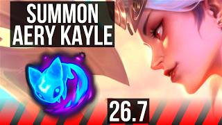 KAYLE vs YONE (TOP) | Summon Aery | KR Master | 26.7