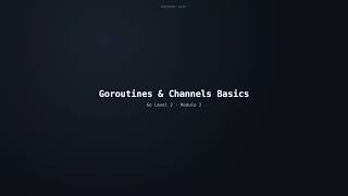 Go Level 2 Deep Dive: Methods, Interfaces, Errors, Goroutines & Testing