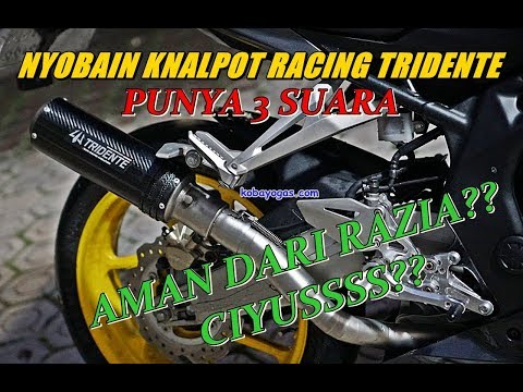 CBR250RR NYOBAIN PAKE KNALPOT TRIDENTE 3 SUARA. AMAN DARI RAZIA?