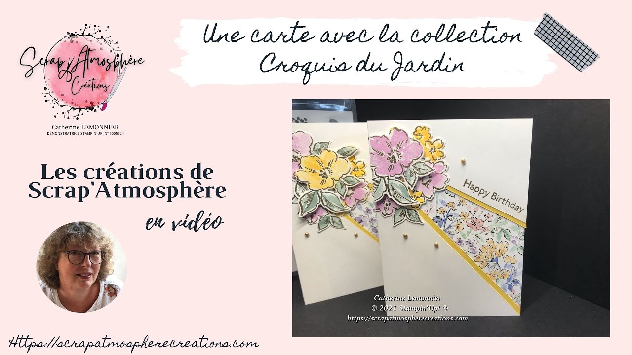 Une carte  avec la collection Croquis du Jardin