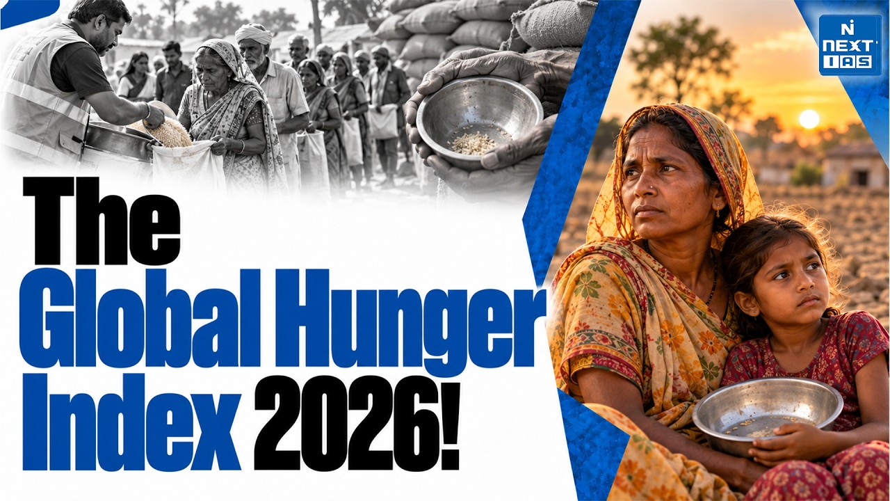 Global Hunger Index 2026 Explained | India’s Rank, Key Indicators | UPSC | NEXT IAS