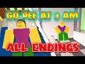 Go Pee At 3 AM - ALL Endings [Roblox]
