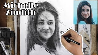 Gambar MICHELLE ZIUDITH dengan pensil