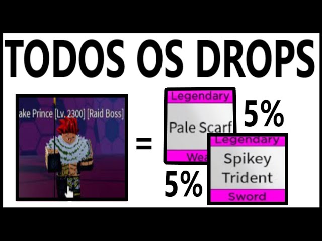 QUAL A CHANCE DE DROP DE CADA ACESSORIO NO BLOX FRUITS 