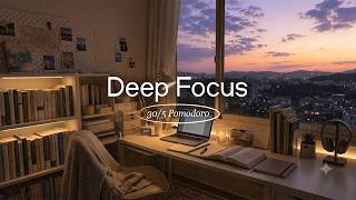 🧠 just getting into deep focus tonight • soft lofi + 30/5 pomodoro • work with me screenshot 2