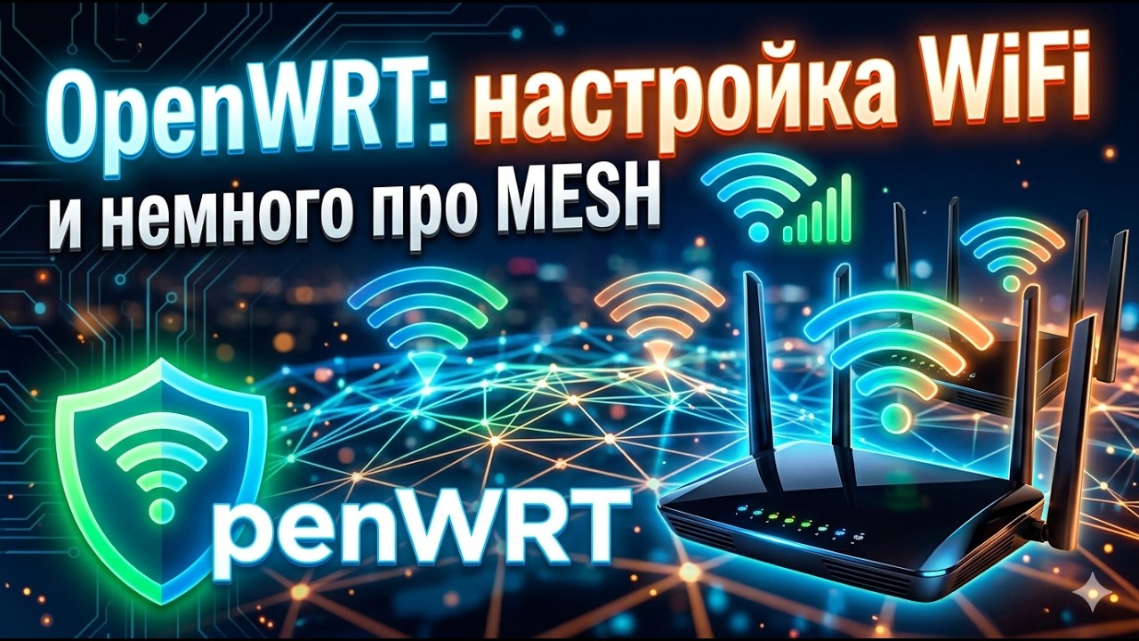 OpenWRT: Полная настройка WiFi | немного про MESH бесшовный роуминг ...