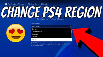 How do I change my country on PS4?