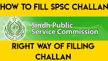 HOW TO FIll SPSC CHAllAN FORM || A COMPlETE AND VERY SHORT VIDEO. #spsc #sst #ss #howtoapply.