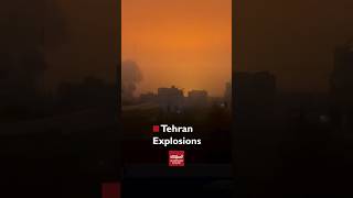 Massive Explosions Rock Tehran – Smoke and Fire Across the Skyline