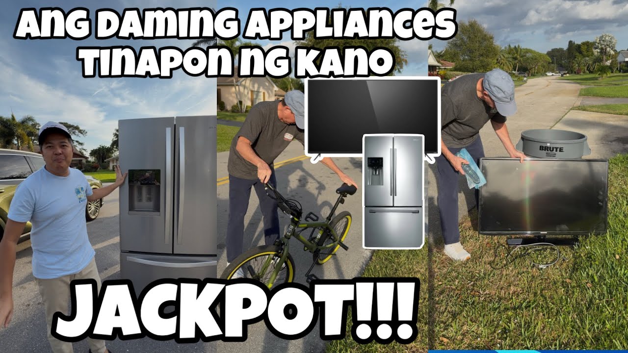 JACKPOT! MGA APPLIANCES ANG TINAPON NG MGA MILYONARYONG KANO SA AMERIKA | EUHANNES & JOHN VLOGS