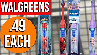 Walgreens .49 ELECTRIC TOOTH BRUSHES! RUN!!
