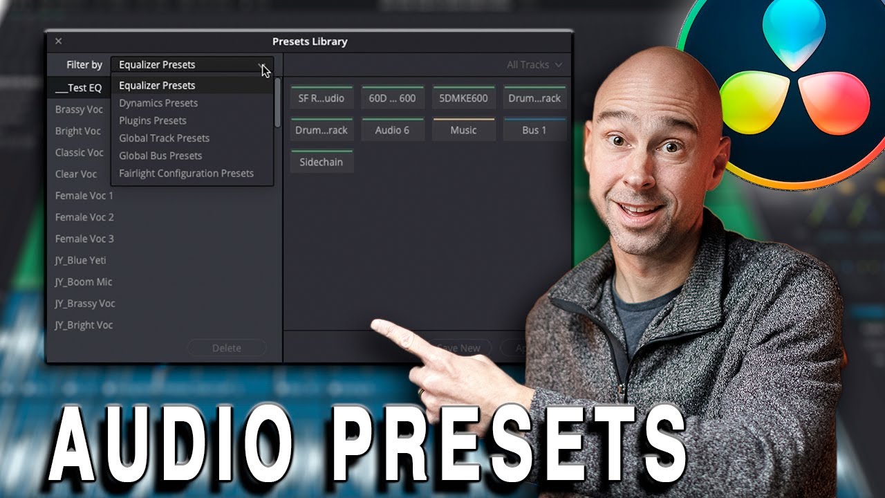 davinci resolve audio presets free