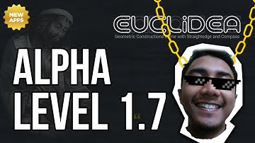 Euclidea Walkthrough - Alpha Level 1.7 - 3 STARS - Inscribed Square