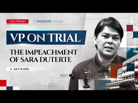 Impeachment trial of Vice President Sara Duterte (Day 4) | July 13, 2026