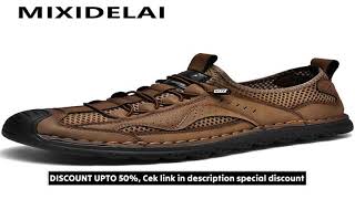 Men Summer Casual Shoes Fashion Breathable Walking Shoes Thick Sole Boat Shoes Soft Flat Men Shoes O screenshot 3