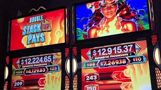 We played the new  Double Stack Up Pay & Fire Light Eruption slot games screenshot 4