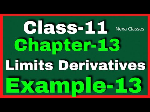 Example13 Chapter13 Class 11 Math ||Example13 Class11 Ch 13 NCERT Math ||Chapter13 Example13 Class11