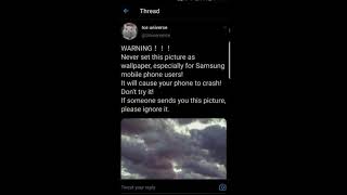The Image that has been causing Android devices to crash | Android Wallpaper Glitching Loop