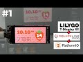 Lilygo T-Display S3 UI Design and Setup in PlatformIO with Squareline Studio #iot