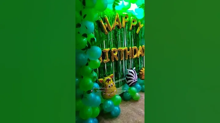 Jungle Theme Decor / House decoration For Birthday / Balloons decoration