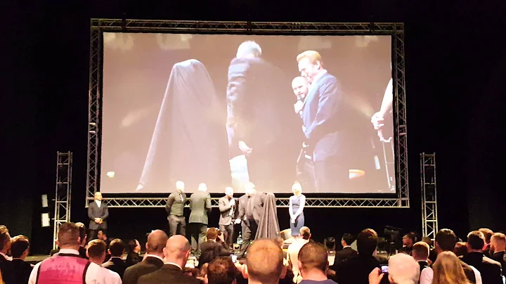 Arnold Schwarzenegger, presentation of a Bronze 'T...