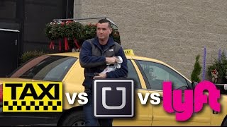 Who&#39;s The cheapest?! Taxi vs Uber vs Lyft! Ride Share Social Experiment!