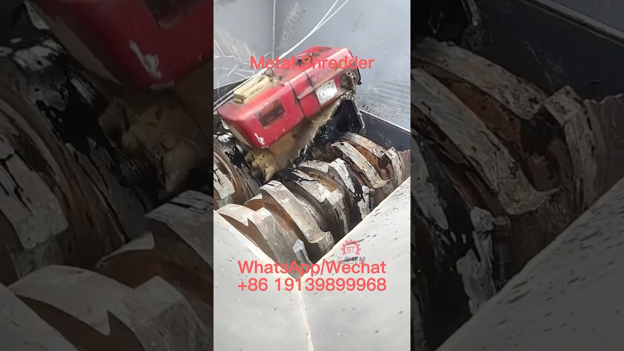 Solid Waste Treatment Equipment Diesel Engine Shredder