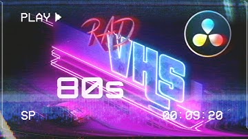 How to Get a RETRO 80s VHS Look in DaVinci Resolve 18.5 | Tutorial [No Color Grading!]