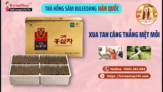 Trà Hồng Sâm Buleedang Hàn Quốc 100 Gói Giúp Ngủ Ngon, Phục Hồi Cơ Thể