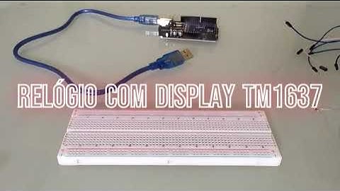 Projeto relógio com Display TM1637