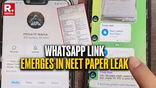 NEET Paper-Leak Row: WhatsApp Group Named 'Private Mafia' Discovered, Questions Circulated On Chat