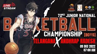 Telangana Vs Andhra Pradesh (Boy's) 72nd Junior National Basketball Championship South Zone 2022