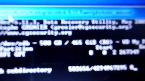 Recovering lost data from hdd