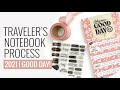 Traveler’s Notebook Layout 2020 | Everyday Explorers DT January Stamps
