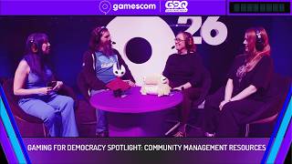Gaming For Democracy Spotlight: Community Management Resources - gamescom GDQ 2026