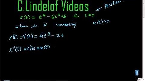 AP Calculus AB Particle Motion Change in Velocity