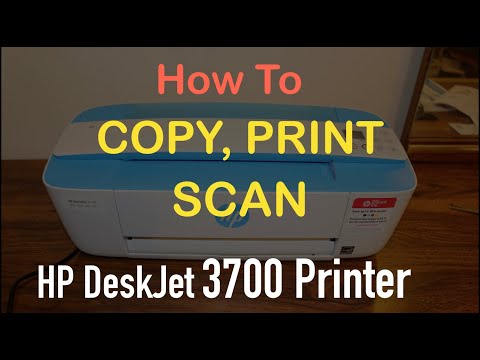How To Copy, Print & Scan with HP Deskjet 3700 Series Printer review ?