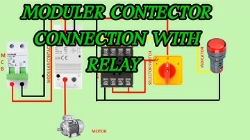 Modular Contactor 8 Pin Timer Connection Wiring Digram ।।How to connect modular contactor।।