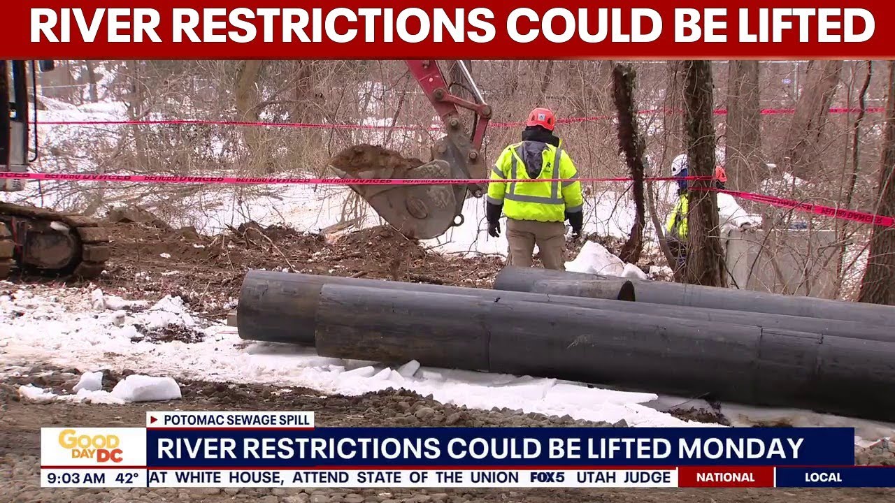 Potomac River restrictions could be lifted Monday