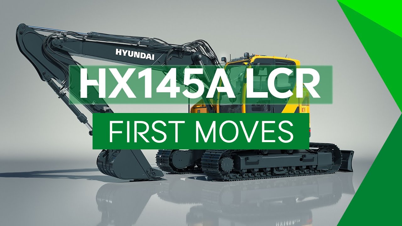HX145A LCR Crawler Excavator: First moves