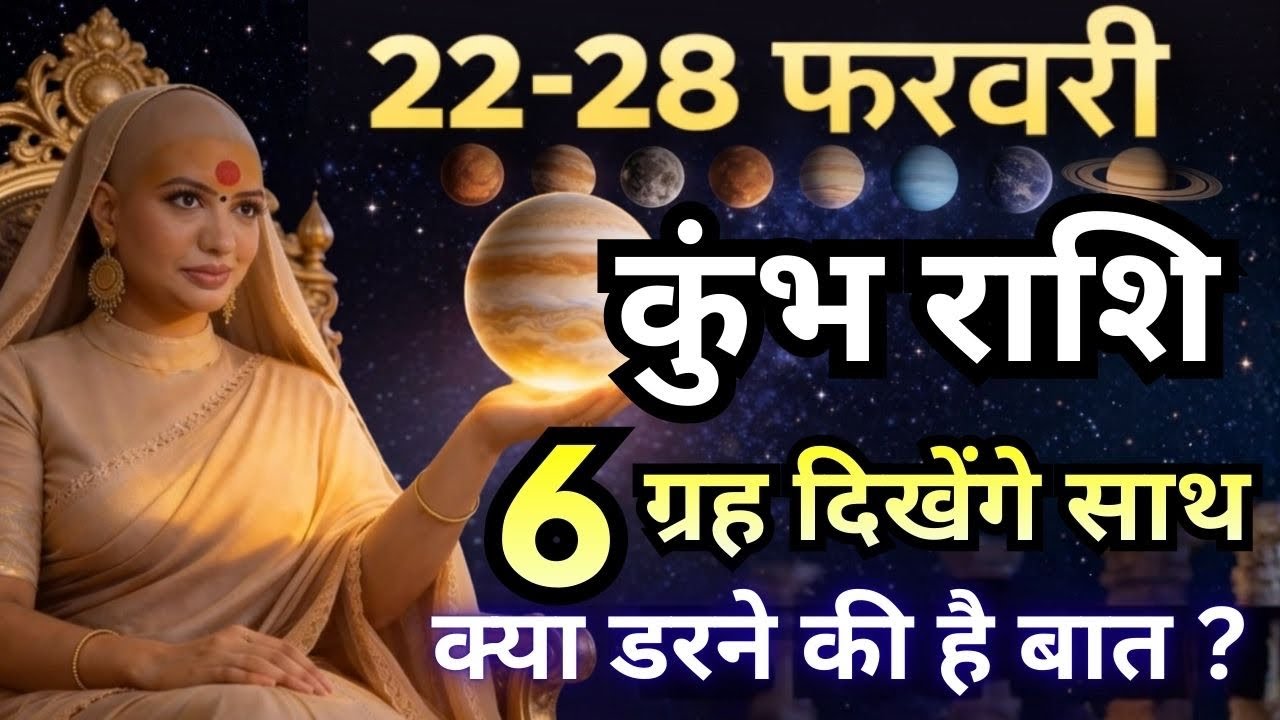 कुंभ 22-28  फरवरी राशिफल 2026 | फरवरी राशिफल | कुंभ राशिफल | Kumbh rashifal | February rashifal 