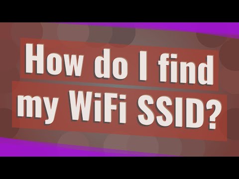 How do I find my Wi-Fi SSID?