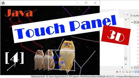 Java 3D: How to Create a 3D Model Manipulating a Touch Panel_2 (with SRC)